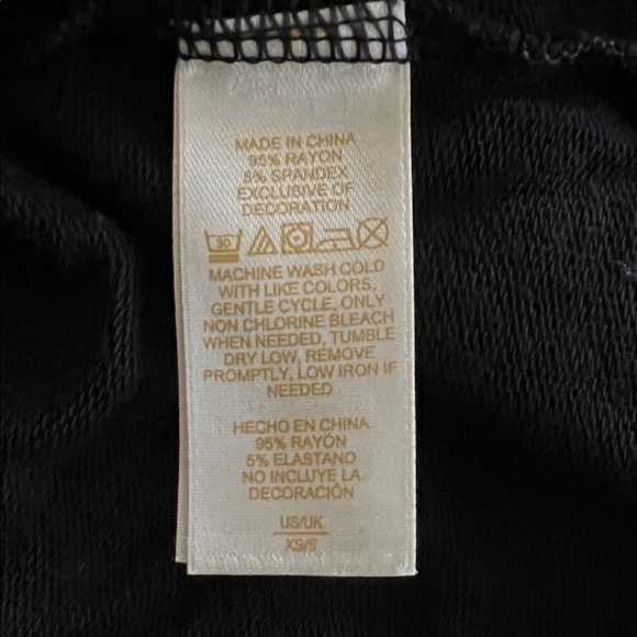 Kate Spade Black Robe “Eat Cake for Breakfast” XS/S - Picture 4 of 4